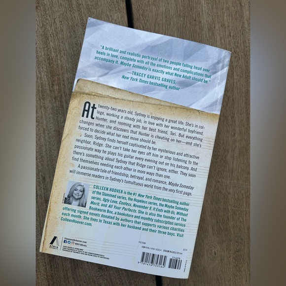 Maybe Someday By Colleen Hoover Novel New York Times Bestselling Paperback Book - Picture 3 of 5